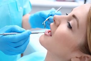 A woman receives treatment at an Orlando urgent dental center